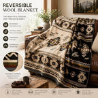 QISU Wool Blanket Throw | Large, Beautiful, Warm, Handmade in Ecuador by Local Artisans |94″ x 78″|Ultra-Soft, Hypoallergenic & Breathable | Non-Itchy or Scratchy Fabric(Blue Footed Bobby) - Image 2