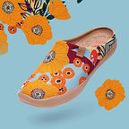 UIN Slipper Woman Travel Art Painted Shoes Wide Toe Casual Home Slip On Mules Malaga - Image 3