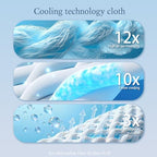Cooling Blanket King Size (90"x108"), Double Sided Ice Cold Blanket for Hot Sleepers, Transfer Heat to Keep Cool, Soft Lightweight for Night Sweats, Bed & Couch, Ocean Design - Image 3