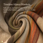 ALPAKITAS Alpaca Wool Blanket - Queen Size Bed - Alpaca Throw - Best Gift & Warm, Lightweight, Couch or Camp - Outdoor - 87 x 64 Inches (Brown) - Image 3