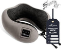Bluetooth Music Semicircular Neck Pillow Wireless Bluetooth Speaker Suitable Airplane,Bus,Train,Car,Office,and Outdoor Camping for Sleeping, Resting The Best Travel Essentials. (Dark Gray) by ARniwer