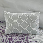 Madison Park Essentials Cal King Comforter Set Bed in a Bag Purple 9PC - Image 3