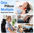 Shiatsu Neck Massager Pillow with Massage, Heat & Traction, Cordless, Black - Image 7