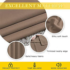 NICETOWN Blackout Blinds for Patio Door, Sliding Door Insulated Blackout Curtains, Extra Wide Curtain with Grommet Top for Villa/Hall/Parlor (Cappuccino, 80 inches W x 84 inches L) - Image 4