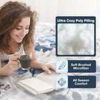 Madison Park Essentials King Comforter Set, Floral Bed in a Bag Blue 9PC - Image 3