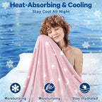 inhand Cooling Blanket Queen Size (90"x90") - Double Sided Cooling Blankets for Hot Sleepers, Cool Soft Lightweight Summer Blanket for Sofa Bed Couch, Travel, House Warming Gifts New Home Rose Pink - Image 2