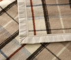Thick Warm Wool Blanket,670GSM Heavyweight Blanket,100% Pure Australian Wool,Large Suitable for Double Bed and Camping,Queen Size/Double Size (Beige Plaid, 90x80In) - Image 7