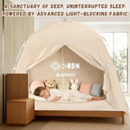 Twin Bed Tent for Kids and Adults, Indoor Blackout Sleep Play Tents Canopy - Image 4