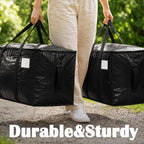 Songrey Extra Large Heavy Duty Moving Bags, 6 Pack, Black - Image 6