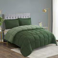 HOMME Queen Size 3 Pieces All Season Soft Comfortable Down Alternative Reversible Quilted Oversize Comforter Set School Dorm, Machine Washable by Unknown