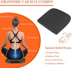 kingphenix Memory Foam Car Seat Cushion for Driving Comfort and Office Use - Image 2
