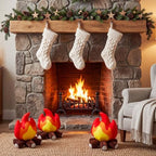 4 Pack Campfire Plush Toys Fake Fire Firewood Plush Pillow - Image 3