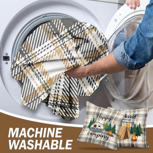Britimes RV Dinette Cushion Covers Set, 6 Pack, for Campe, Plaid Camping - Image 7