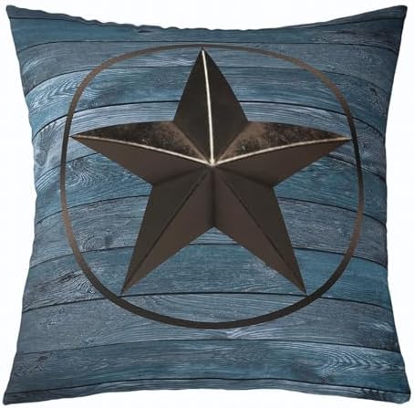 Feelyou Star Pattern Throw Pillow Covers Decorative Soft 16" x 16" Inches - Image 2