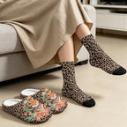 Fuzzy Slipper and Socks Set for Women Silent Sole Fuzzy Slipper - Image 4