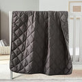 FLXXIE 43x60 Inches Down Alternative Toddler Comforter, Dark Grey by FLXXIE