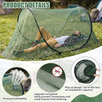 2 Pcs Mosquito Netting for Camping Bed 78 * 31 * 22 Inch, Green - Image 3