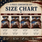 CCoutueChen Camouflage American Flag Comforter Set, Twin, Brown - Image 3