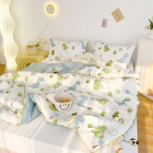 Simple Spring Comforter Full Size, Category A Maternal and Infant Grade Quilt Core - Healthy Warm Comfortable Comforter for Bedroom Living Room Bed Decor(B,200 * 230cm/79 * 91") by Unknown