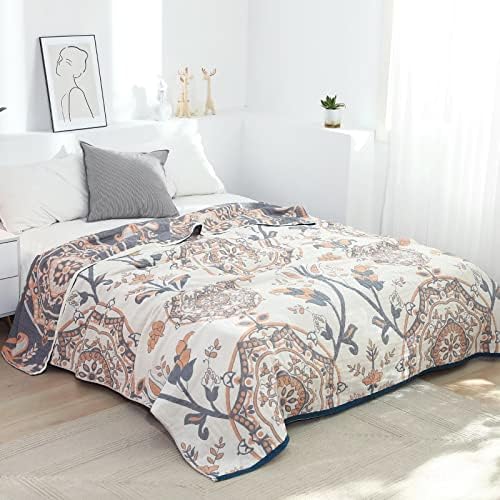 LUTBM Boho Throw Blanket for Bed 60"x80", 100% Cotton Cozy Couch Blankets - Image 2
