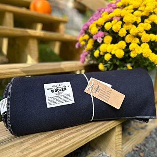 Lodge Twin Blanket - 80% Recycled Wool - Buffalo Plaid - Warm Throw Blanket - Thick - Washable - 65W x 90L - Charcoal Gray - Image 5