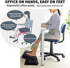 Adjustable Footrest Can Be Adjusted in Multiple Angles and States, Cushion is Detachable, Suitable for Use in Multiple Scenarios Such As Office(Black) - Image 6