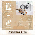 BlessLiving King Quilt Halloween Fall Bedding with Black Gray Plaid Pumpkin - Image 7