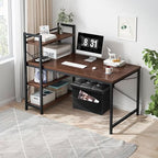 AmasSmile Ottoman with Storage,Folding Stool, 16" Leather,Black 2 Pack - Image 5