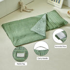 Toddler Nap Mat with Pillow & Minky Dot Blanket, Extra Large Roll Up Sleeping Mat for Daycare, Preschool & Kindergarten,Slumber Bags for Girls - Image 7