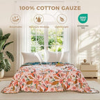 LUTBM Boho Throw Blanket for Bed 60"x80", 100% Cotton Soft Couch Blankets - Image 2