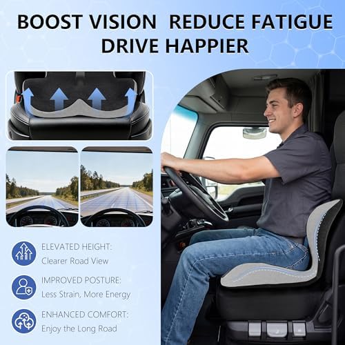 Truck Driver Seat Cushion Set, Dark Gray - Image 5