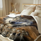 Sleepwish Throw Blanket, Gold Fluffy, Twin - Image 3