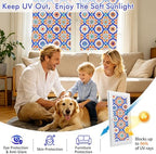 SOMWISE Frosted Window Privacy Film, Decorative Sun Heat Blocking, Anti UV - Image 4