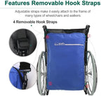 Wheelchair Footrest, Leg Support, Transfer Board Bags, Leg Rest Footrest Extender Storage Bag, for Wheelchair Accessories and Storage of Personal Belongings(W26H05B) - Image 3