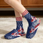 House Slippers for Women Washable Closed Toe with Cute Socks - Image 2