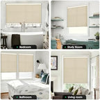 LazBlinds No Drill Cordless Cellular Shades, 47" W x 64" H, Beige - Image 5