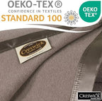 Creswick Woollen Mills 100% Australian Merino Wool Blanket – Soft Warm and Natural with Satin Binding, Breathable Luxury Bedding for All Seasons, (Flax, Throw) - Image 4