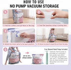 No-Pump Vacuum Storage Bags, Life Space Creator Storage Bags (6) - Image 5