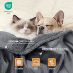Waterproof Pet Blanket, Liquid Pee Proof Dog Blanket for Sofa Bed Couch, Reversible Sherpa Fleece Furniture Protector Cover for Small Medium Large Dogs Cats, Dark Gray Small（40" x 28"） (Pack of 2) - Image 3
