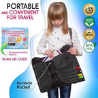 ECOFANTASY Kids Car Seat Travel Tray, Car Table & Lap Desk – Stars - Image 6