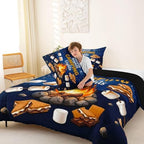 Erosebridal RV Camper Queen Comforter Set, Outdoor Camping Themed Bedding Sets for Kids Girls Boys, Fun Summer Campsite Quilt Bed Set, Hiking Camping Lover Gifts Bedroom Decor - Image 4