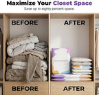 No-Pump Vacuum Storage Bags, 2026 New Cube Compression Space Saver Bags, Upgrade Large Storage Compression Bags, 3D No-Pump Vacuum Bags for Clothes, Comforters, Blankets, Bedding (31.5"*39.4"-5pcs) - Image 2