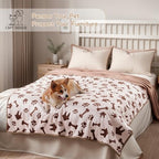 Washable Waterproof Dog Blankets for Large Dogs 50"x60" Beige - Image 6