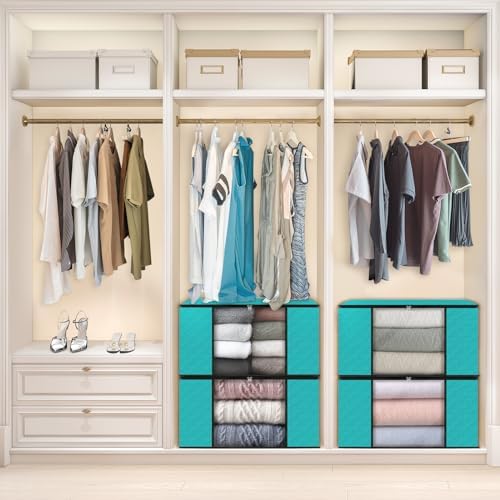 Fab totes 4 Pack Storage Bags for Clothes Blanket Storage Bins with Lids - Image 6