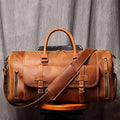 Men's Genuine Leather Travel Bag Business Handbag First Layer Cow Leather Gym Bag Leather Duffel Bag (Color : A) by Unknown
