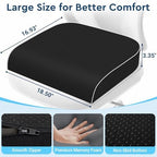 Seat Cushion, Memory Foam Office Chair Cushion, Black, X-Large - Image 2