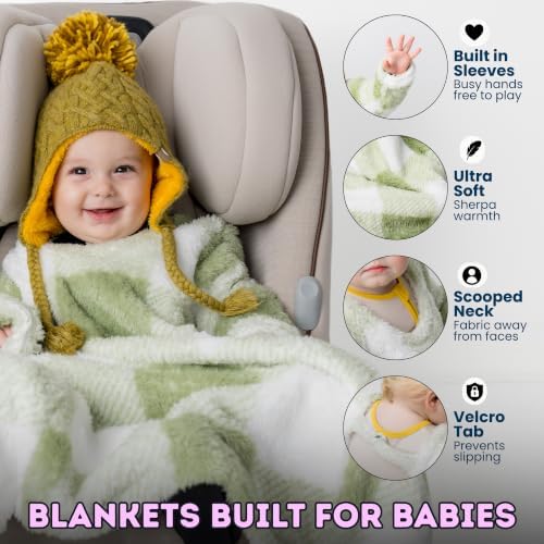 Buckle Me Baby Cozy Car Seat Blanket -Wearable Car Seat Blankets for Babies - Image 3