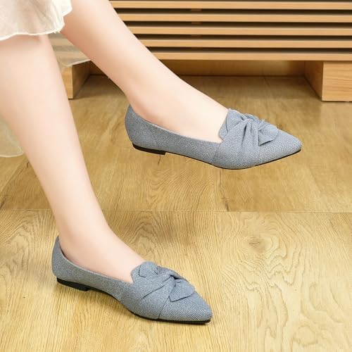 HIULYCENCE Flats for Women Pointed Toe Ballet Flats - Image 2