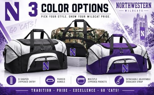Large Northwestern University Camo Duffle Bag - Image 3