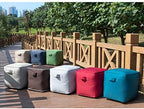 QILLOWAY Inflatable Outdoor Ottoman for Patio, Water Resistant Pouf Cube 16", Inflatable Foot Rest, Outdoor Footstool for Poolside, Garden,Camping, Coffee - Image 5
